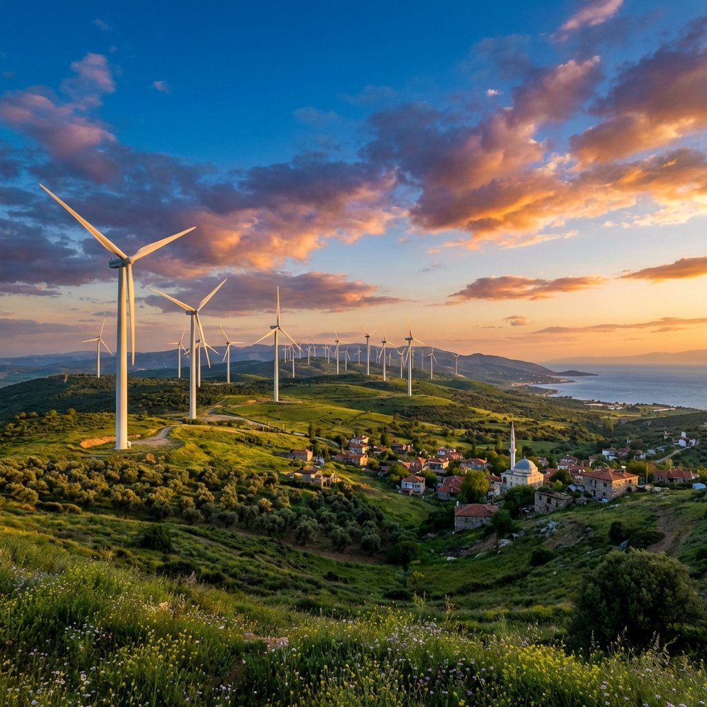 Rüzgar enerji santrali türbinleri